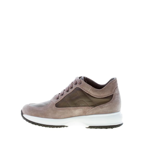 HOGAN uomo Interactive sneaker in camoscio GRIGIO e tessuto tecnico PALUDE - immagine 7