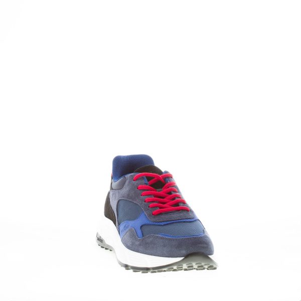 HOGAN uomo Hyperlight sneaker in camoscio e tessuto BLU più rosso - immagine 2