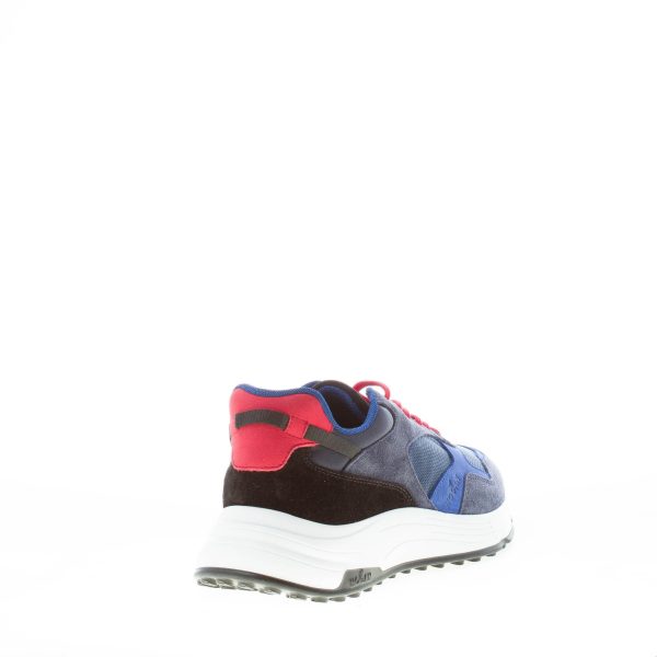 HOGAN uomo Hyperlight sneaker in camoscio e tessuto BLU più rosso - immagine 3