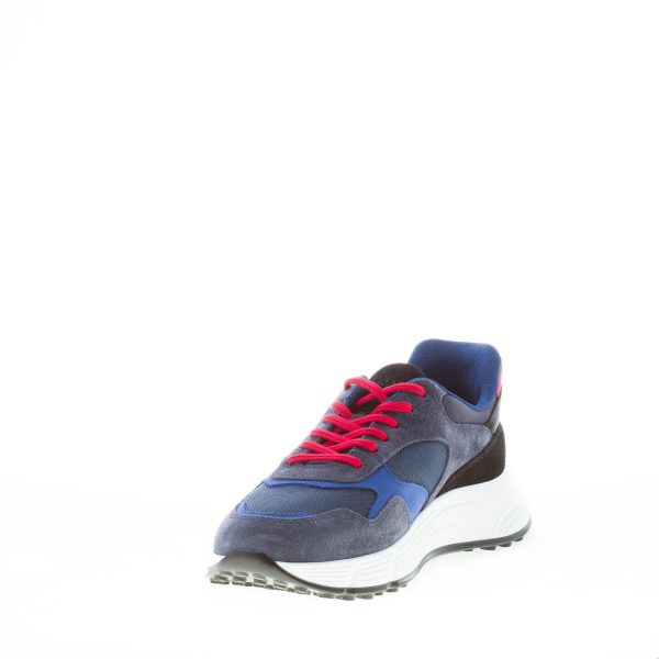 HOGAN uomo Hyperlight sneaker in camoscio e tessuto BLU più rosso - immagine 6
