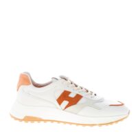 HOGAN uomo Hyperlight sneaker in pelle BIANCO più tabacco