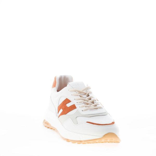 HOGAN uomo Hyperlight sneaker in pelle BIANCO più tabacco - immagine 2