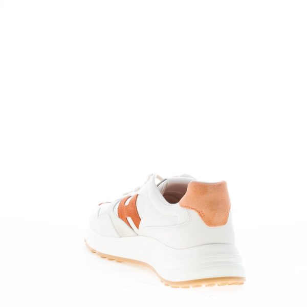 HOGAN uomo Hyperlight sneaker in pelle BIANCO più tabacco - immagine 4