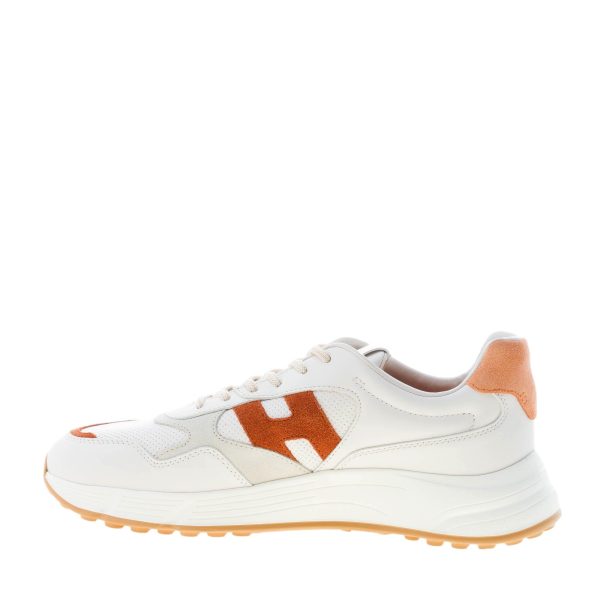 HOGAN uomo Hyperlight sneaker in pelle BIANCO più tabacco - immagine 5