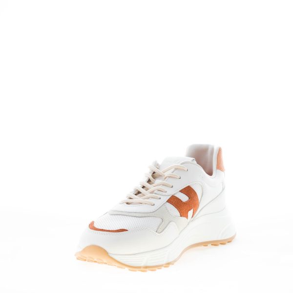 HOGAN uomo Hyperlight sneaker in pelle BIANCO più tabacco - immagine 6