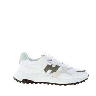 HOGAN uomo Hyperlight sneaker in pelle BIANCO più verde