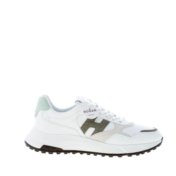 HOGAN uomo Hyperlight sneaker in pelle BIANCO più verde