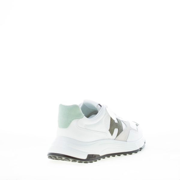 HOGAN uomo Hyperlight sneaker in pelle BIANCO più verde - immagine 3