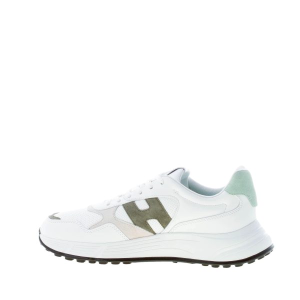 HOGAN uomo Hyperlight sneaker in pelle BIANCO più verde - immagine 5