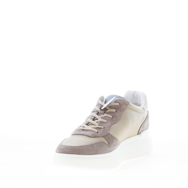 HOGAN uomo H580 sneaker in camoscio GRIGIO TAUPE e tessuto fango - immagine 6
