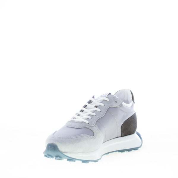 HOGAN uomo H601 sneaker in camoscio e tessuto GRIGIO NERO e BLU - immagine 6