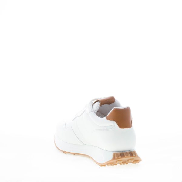HOGAN uomo H601 sneaker in pelle BIANCO più cuoio - immagine 4