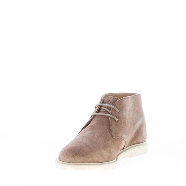 HOGAN uomo H616 polacchino in pelle scamosciata MARRONE. Suola gomma - immagine 6