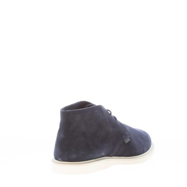 HOGAN uomo H616 polacchino in pelle scamosciata BLU. Suola gomma - immagine 3