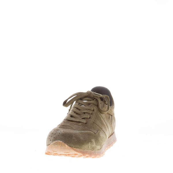 ALBERTO FASCIANI uomo sneaker artigianale Sport 6500 in camoscio VERDE - immagine 2
