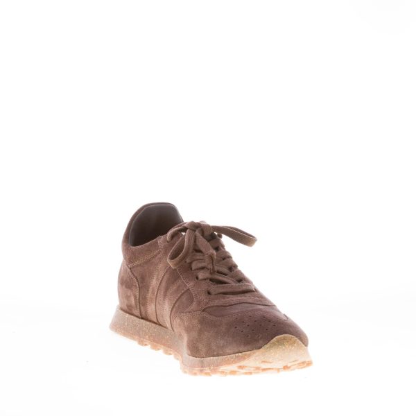 ALBERTO FASCIANI uomo sneaker artigianale Sport 6500 in velour MARRONE - immagine 6