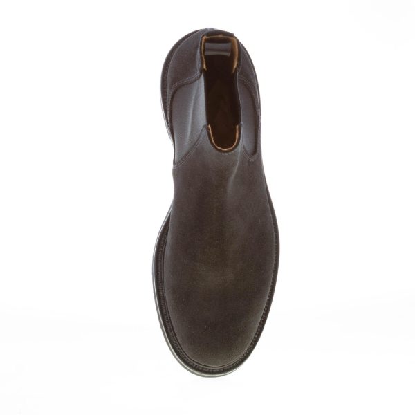 MILLE885 uomo stivaletto Chelsea in crosta NERO. Suola gomma - immagine 7