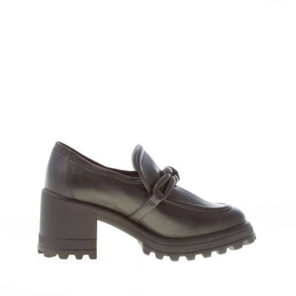 VOILE BLANCHE donna mocassino Carine in nappa NERO. Tacco 6 cm - immagine 5