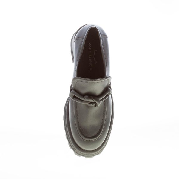 VOILE BLANCHE donna mocassino Carine in nappa NERO. Tacco 6 cm - immagine 7