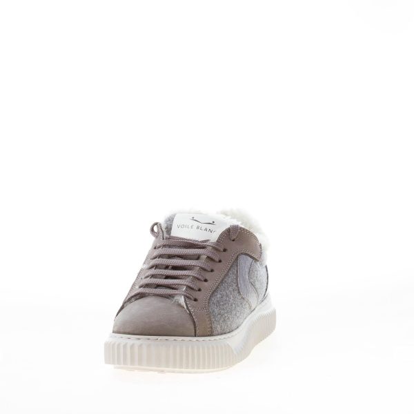 VOILE BLANCHE donna sneaker Lipari in nabuk e feltro GRIGIO ANTRACITE - immagine 2