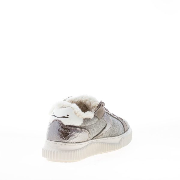 VOILE BLANCHE donna sneaker Lipari in nabuk e feltro GRIGIO ANTRACITE - immagine 4