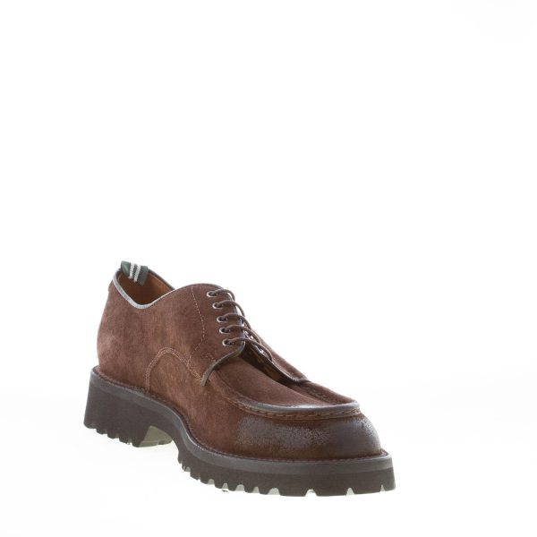 GREEN GEORGE uomo scarpa allacciata in crosta TESTA DI MORO con vaschetta. Suola gomma - immagine 5