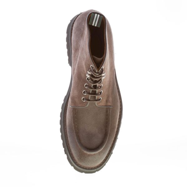 GREEN GEORGE uomo scarponcino allacciato in crosta TORTORA con vaschetta - immagine 7