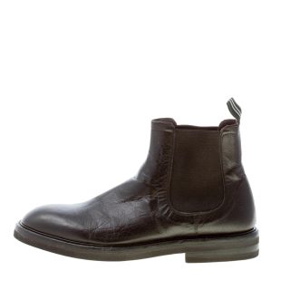 GREEN GEORGE uomo stivaletto Beatles in morbida pelle washed NERO. Suola gomma