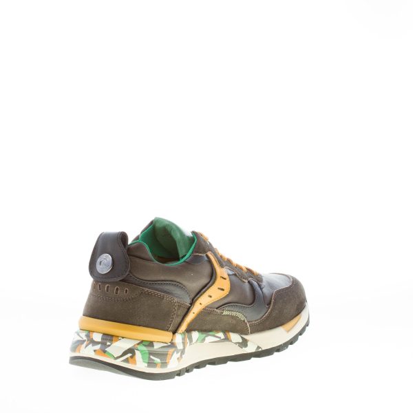 VOILE BLANCHE uomo sneaker Bholt in camoscio e tessuto tecnico VERDE ARMY e NERO - immagine 4