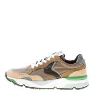 VOILE BLANCHE uomo sneaker Khilian in camoscio e tessuto SABBIA  e TAUPE