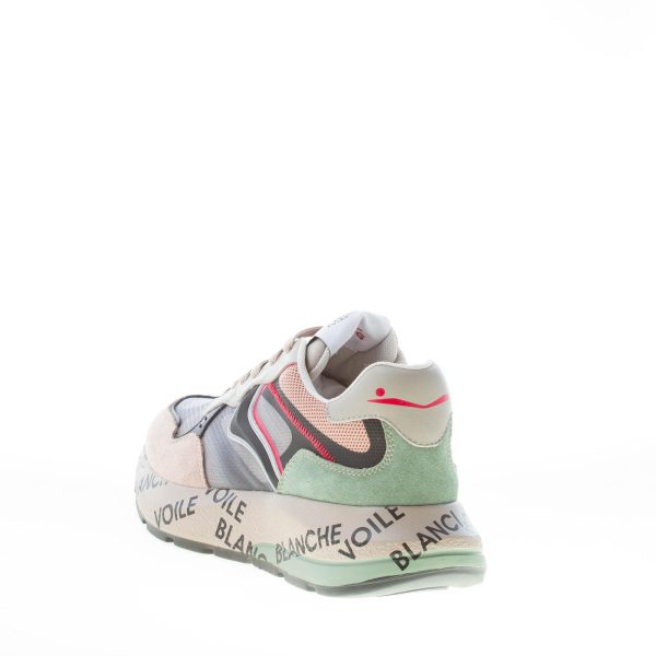 VOILE BLANCHE uomo sneaker Shine in camoscio e tessuto tecnico BEIGE GRIGIO VERDE NERO - immagine 3