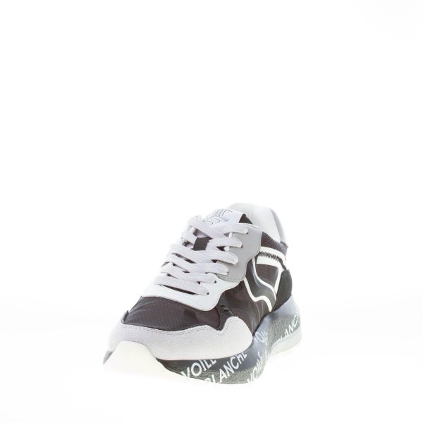 VOILE BLANCHE uomo sneaker Shine in camoscio e tessuto tecnico NERO  GRIGIO e BIANCO - immagine 2