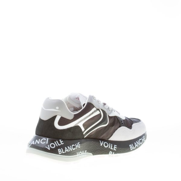 VOILE BLANCHE uomo sneaker Shine in camoscio e tessuto tecnico NERO  GRIGIO e BIANCO - immagine 4