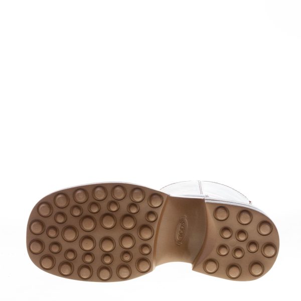 TOD'S donna tronchetto Platform in pelle MARRONE MOGANO con zip. Tacco 6 cm - immagine 8