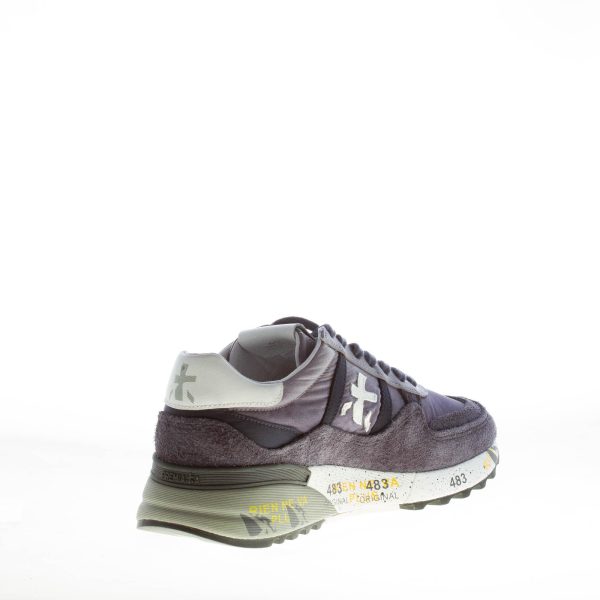 PREMIATA uomo sneaker Landeck 6404 in camoscio e tessuto BLU DELAVE' - immagine 4