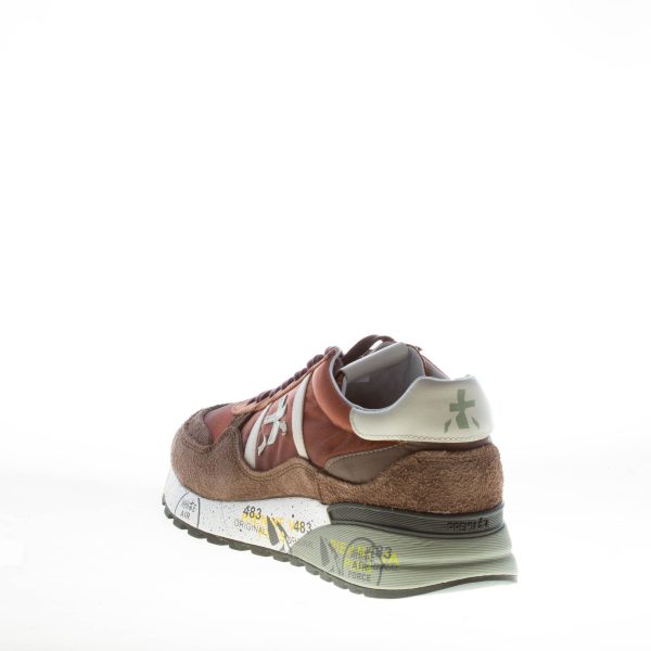 PREMIATA uomo sneaker Landeck 6405 in camoscio MARRONE  e tessuto tecnico BRUCIATO - immagine 3