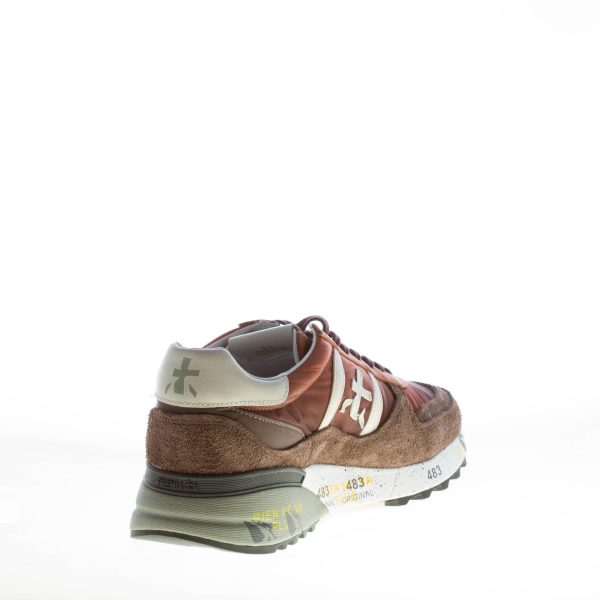 PREMIATA uomo sneaker Landeck 6405 in camoscio MARRONE  e tessuto tecnico BRUCIATO - immagine 4