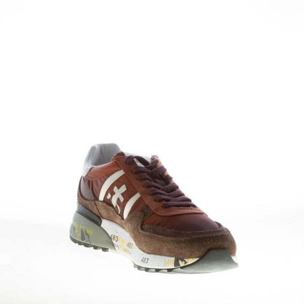PREMIATA uomo sneaker Landeck 6405 in camoscio MARRONE  e tessuto tecnico BRUCIATO - immagine 6