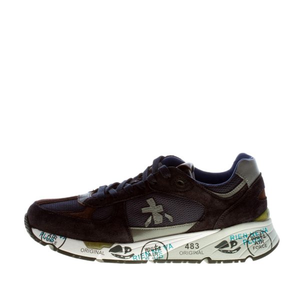 PREMIATA uomo sneaker Mase 6423 in camoscio e tessuto tecnico BLU
