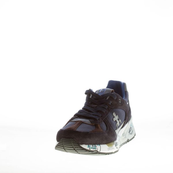 PREMIATA uomo sneaker Mase 6423 in camoscio e tessuto tecnico BLU - immagine 2
