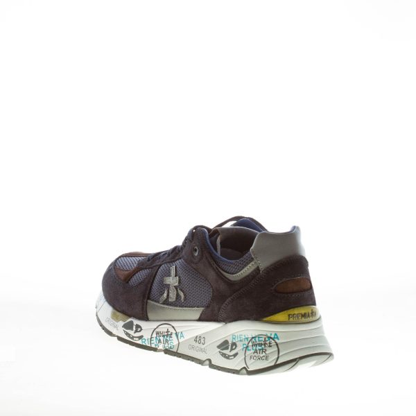 PREMIATA uomo sneaker Mase 6423 in camoscio e tessuto tecnico BLU - immagine 3
