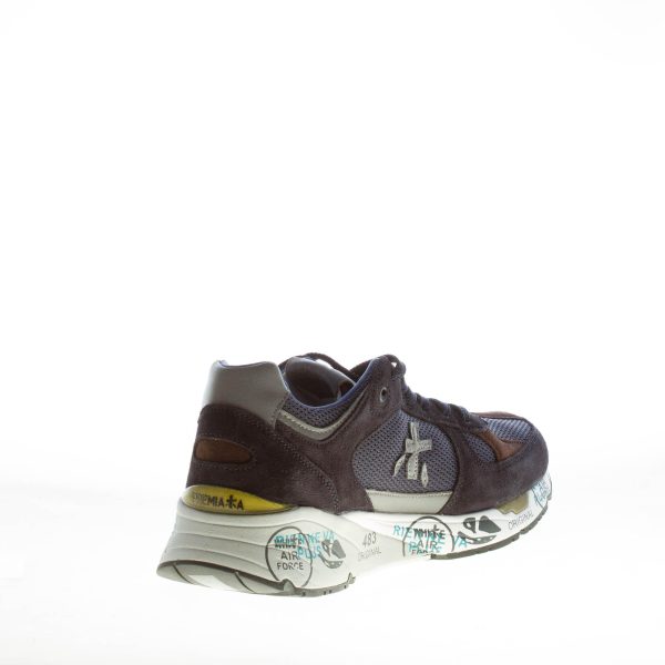 PREMIATA uomo sneaker Mase 6423 in camoscio e tessuto tecnico BLU - immagine 4