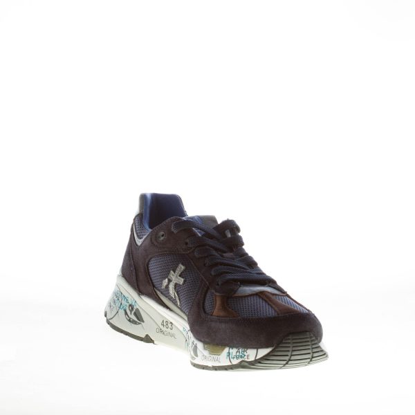 PREMIATA uomo sneaker Mase 6423 in camoscio e tessuto tecnico BLU - immagine 5