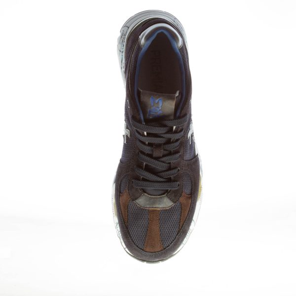 PREMIATA uomo sneaker Mase 6423 in camoscio e tessuto tecnico BLU - immagine 6
