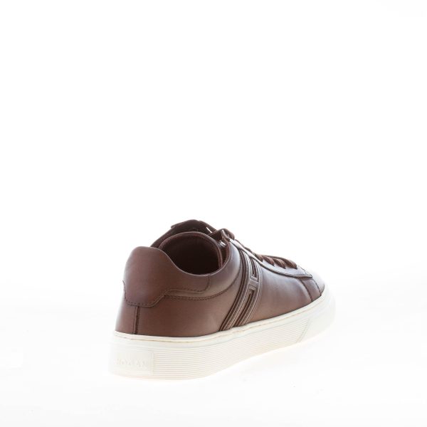 HOGAN uomo H365 sneaker in pelle spazzolata MARRONE - immagine 4