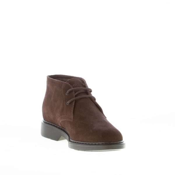 HOGAN uomo H576 polacchino in pelle scamosciata EBANO. Suola gomma - immagine 6