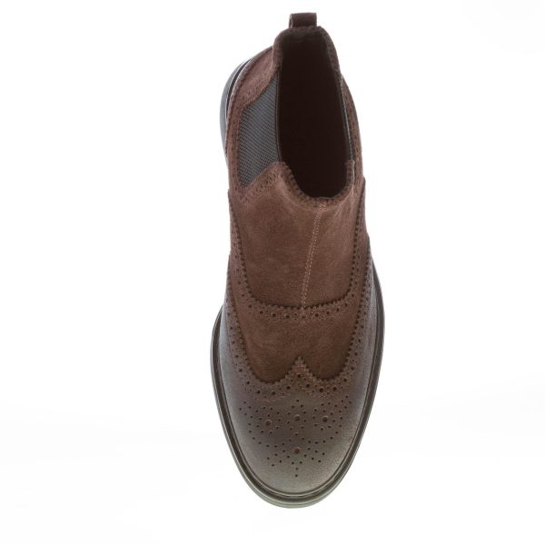 HOGAN uomo H576 stivaletto Chelsea Boot in camoscio EBANO. Suola gomma - immagine 7