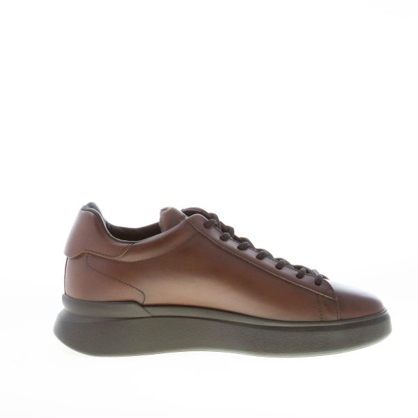 HOGAN uomo H580 sneaker in pelle MARRONE MOGANO - immagine 5