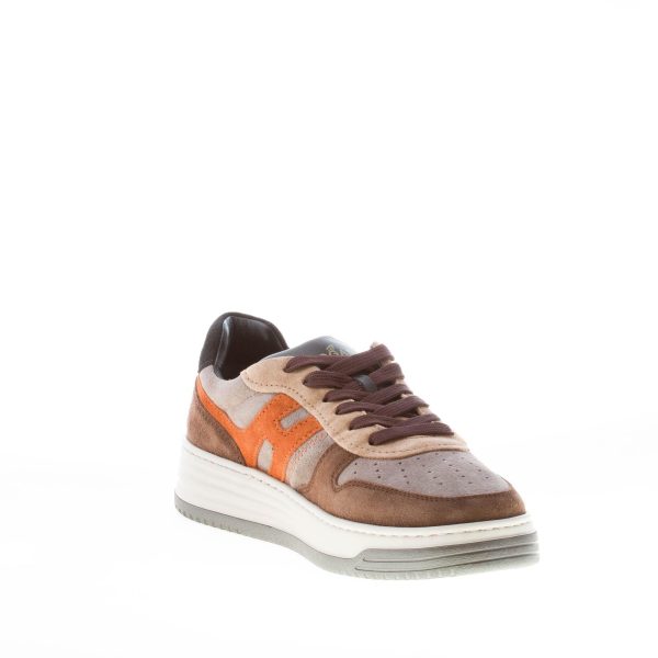 HOGAN uomo H630 sneaker in camoscio MARRONE e GRIGIO - immagine 6