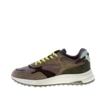 Hyperlight sneaker in camoscio e tessuto VERDE